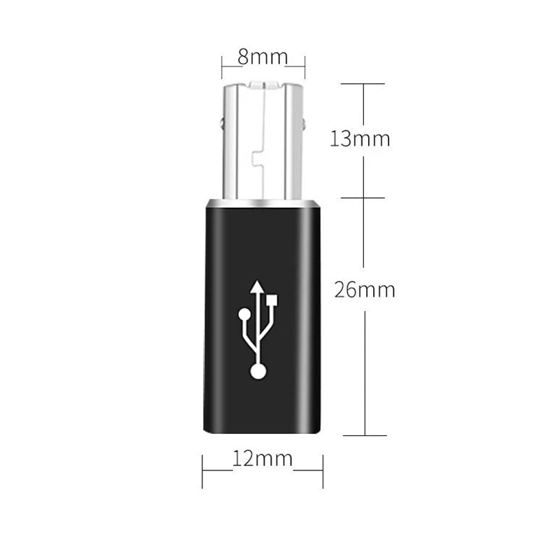 USB C to USB B 2.0 Adapter – MIDI, Printer & Scanner USB Adapter Richie's