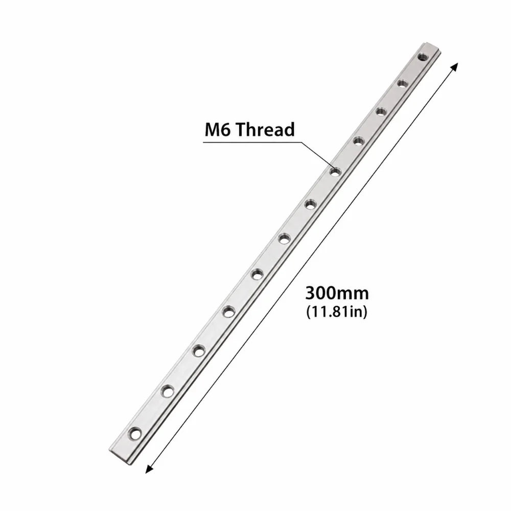 Aluminum Alloy Miter Track Jig T-Slot M6 Slider Rail Guide Miter Track Jig Richie's 300mm