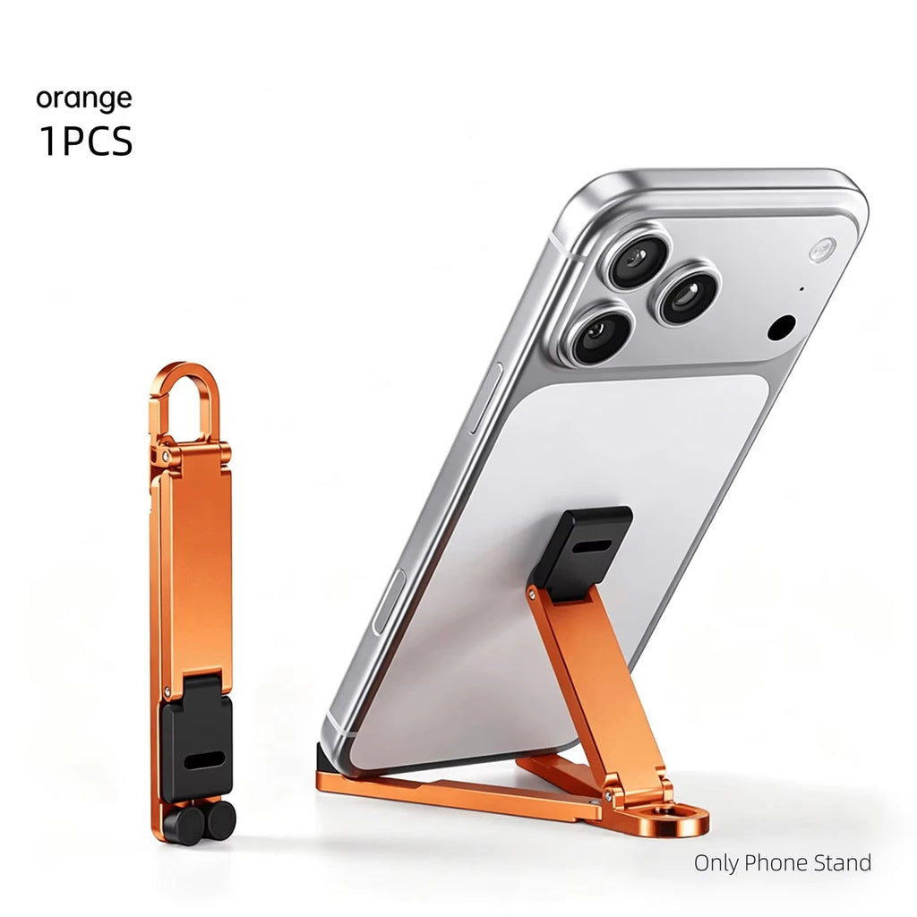 Mini Foldable Keychain Phone Stand – Multi-Angle Adjustable Phone Stand Richie's Orange
