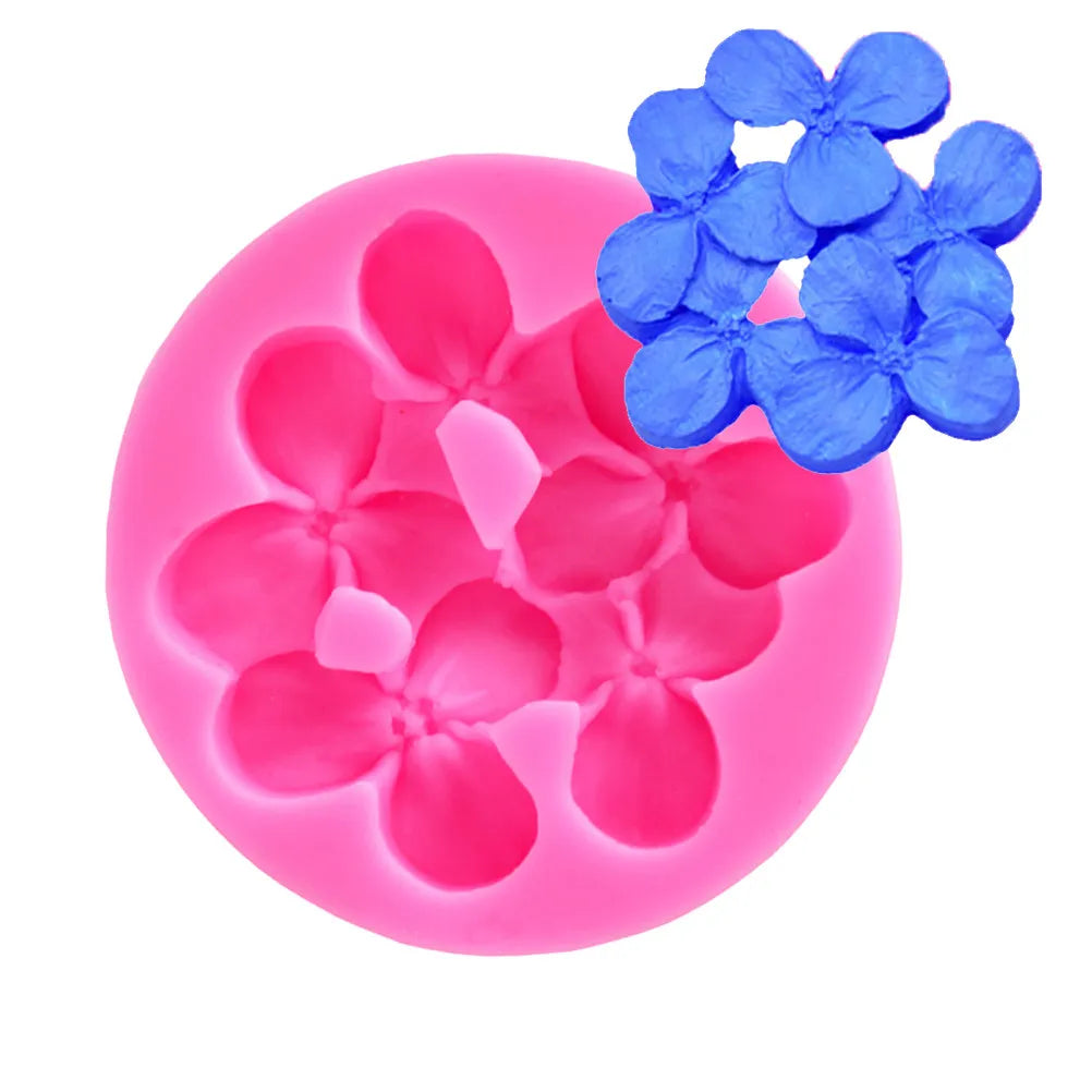 Hydrangea Silicone Fondant Mold – Cake, Chocolate & Candy Silicone Baking Mold Richie's