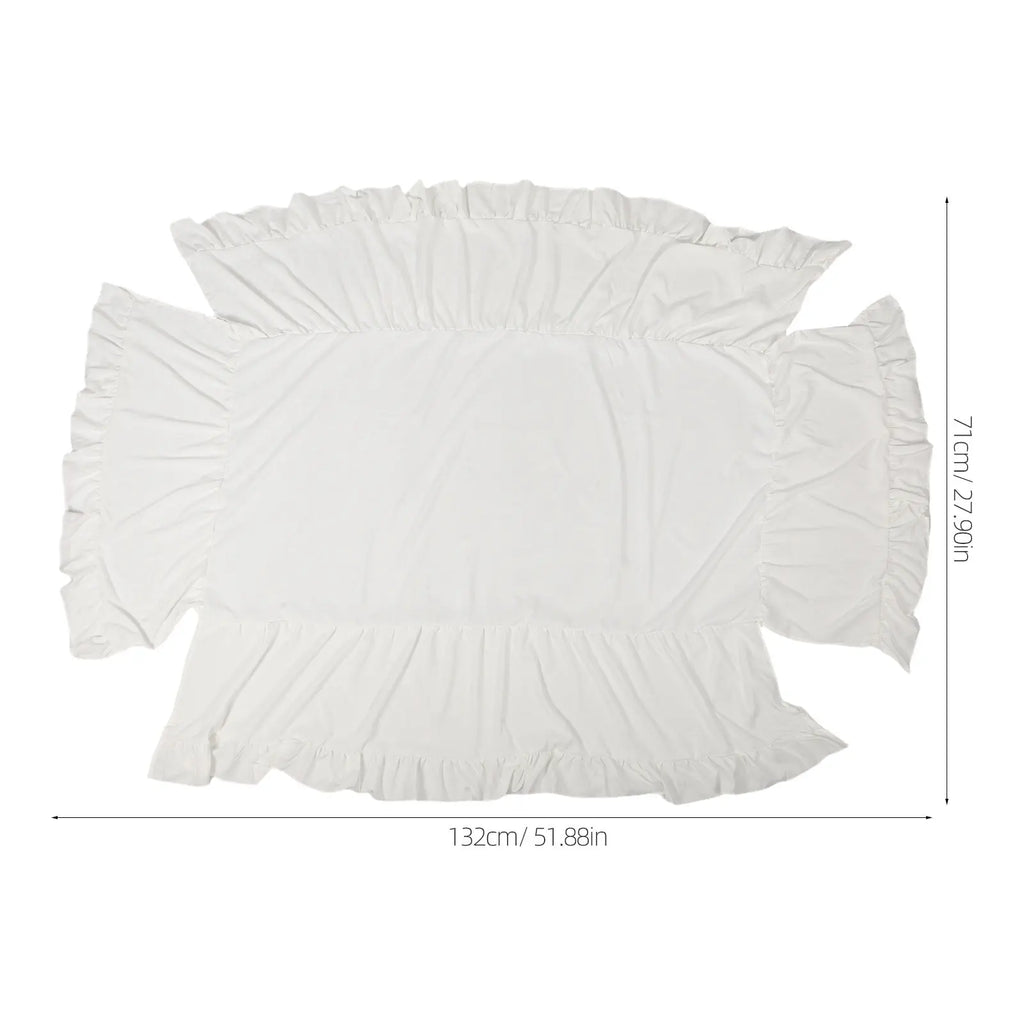 Ruffled Baby Crib Skirt Hypoallergenic Dust Ruffle 52x29 Crib Bed Skirt Richie's