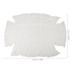 Ruffled Baby Crib Skirt Hypoallergenic Dust Ruffle 52x29 Crib Bed Skirt Richie's