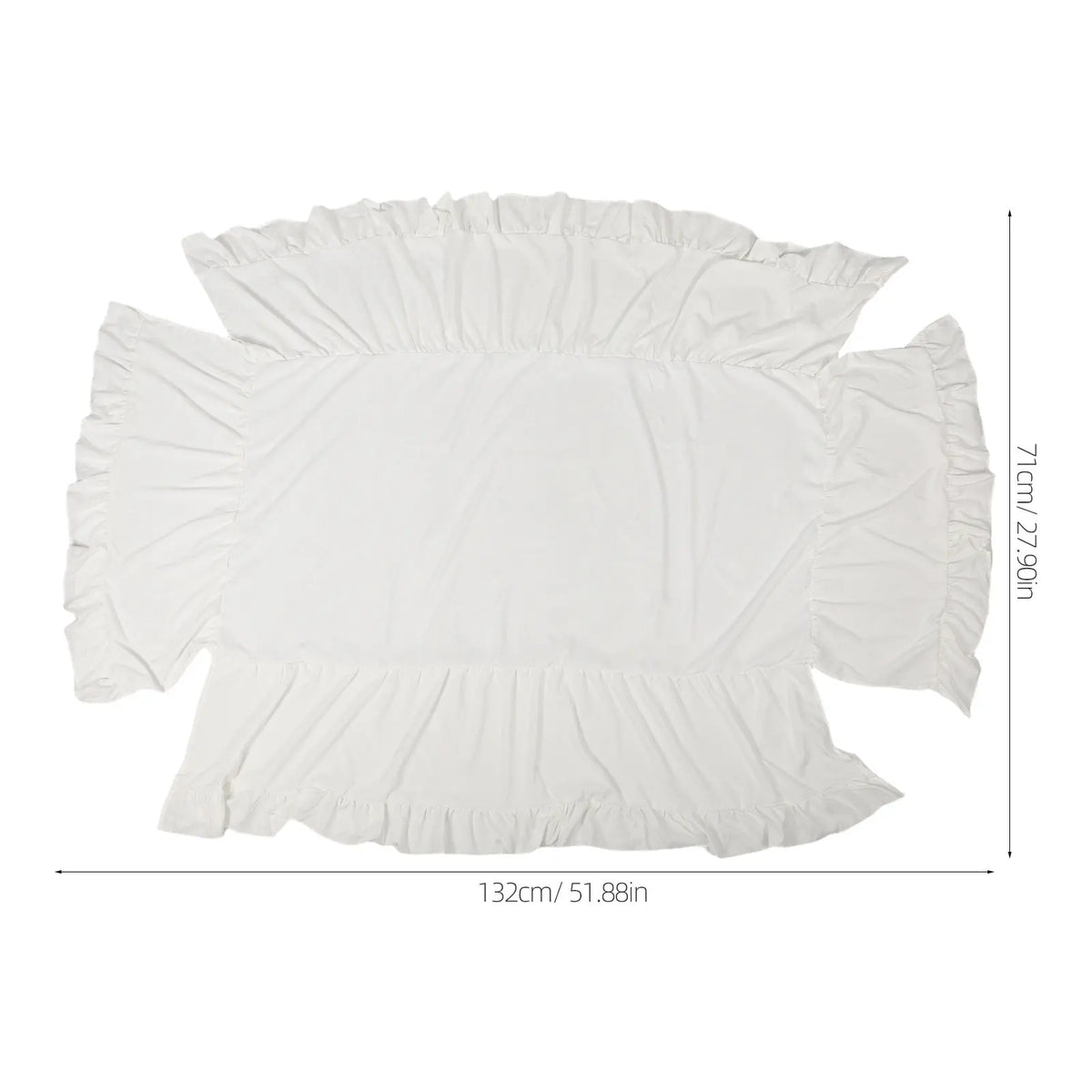 Ruffled Baby Crib Skirt Hypoallergenic Dust Ruffle 52x29 Crib Bed Skirt Richie's