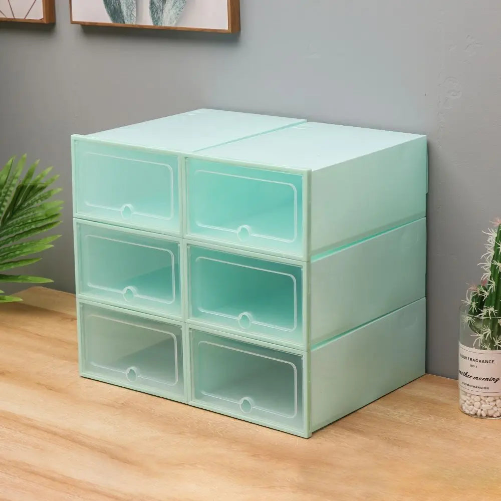 Transparent Stackable Shoe Box PP Drawer Organizer Dustproof Shoe Storage Box Richie's