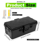 IP54 Waterproof Outdoor Electrical Box & Cord Cover Weatherproof Electrical Box Richie's C Black 1pc