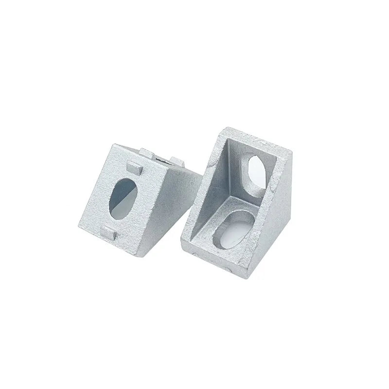 100-Pc 2020 Black Aluminum Corner Bracket Set – Nuts & Screws Aluminum Profile Hardware Richie's