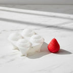 Strawberry Silicone Candle Mold – 1/4 Cavity DIY Fruit Shape Silicone Candle Mold Richie's