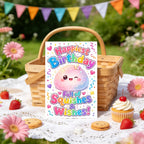 Cute Baozi Birthday Card with Envelope | Cartoon Greeting Card Birthday Greeting Card Richie's