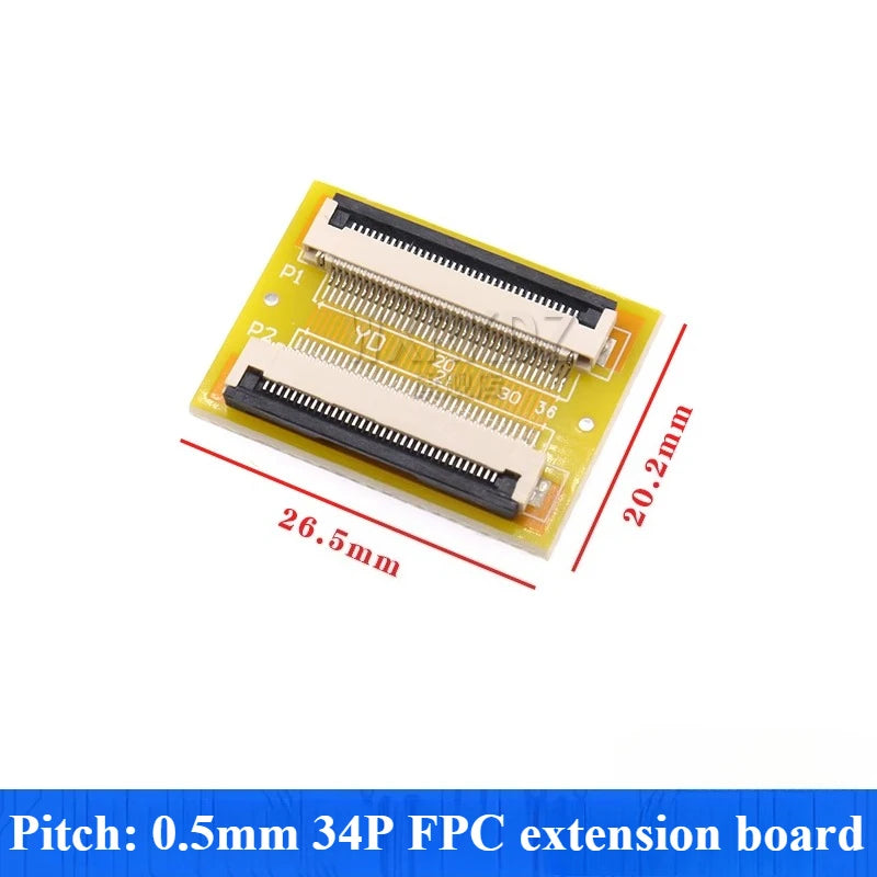 FPC FFC Flat Cable Adapter Board 1.0mm Pitch 4–60 Pin FPC FFC Adapter Board Richie's 34P 0.5MM spacing