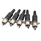 DIN 3 4 5 6 8 Pin Male Plug Female Socket Connector 2Pcs DIN Connector Richie's