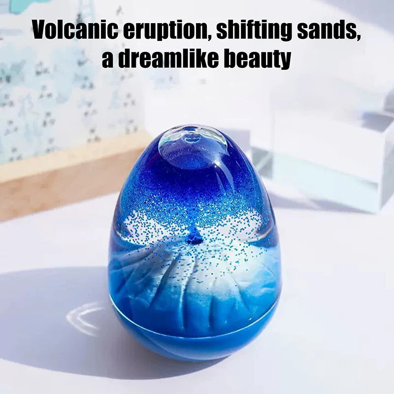 Volcanic Eruption Liquid Crystal Hourglass Timer Ornament Hourglass Timer Ornament Richie's