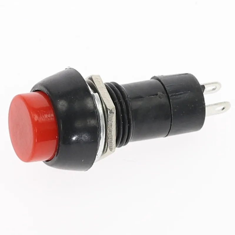 12pcs 12mm Push Button Switch Latching Momentary PBS-11A/B 6 Colors Push Button Switch Richie's Red Self-locking