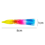 10pcs 8cm PVC Soft Squid Lures – Tuna & Sailfish Fishing Bait Soft Fishing Lures Richie's