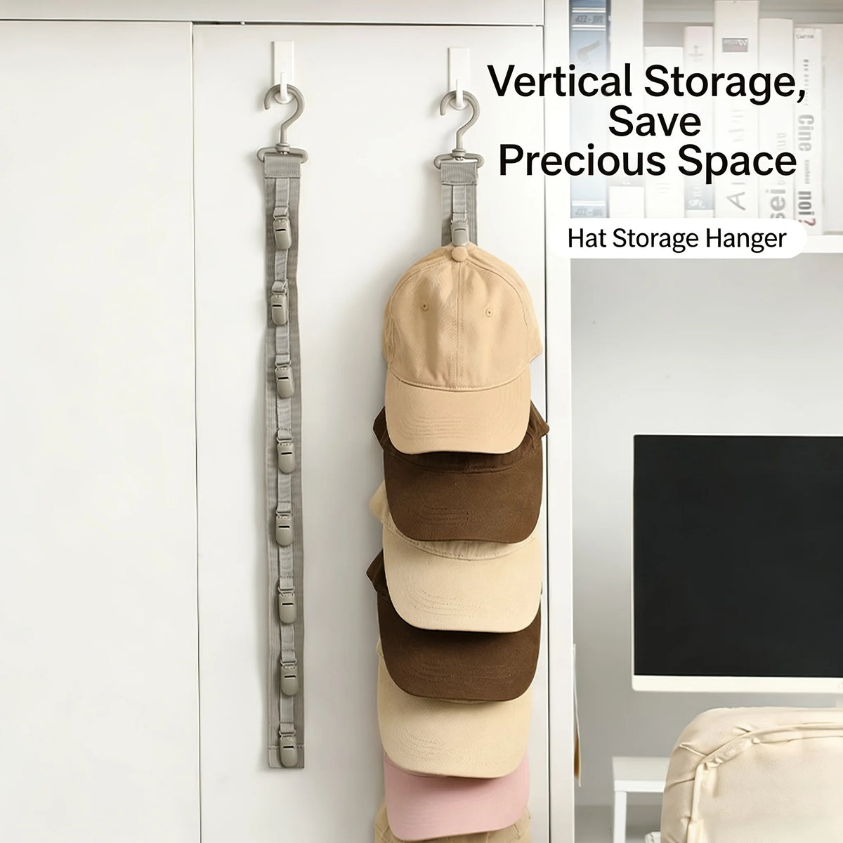 8-Clip Hat Storage Hanging Bag | Door & Wardrobe Organizer Hat Storage Organizer Richie's