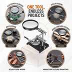 3X Magnifier Soldering Helping Hands Stand – Electronics & Jewelry Soldering Helping Hands Richie's