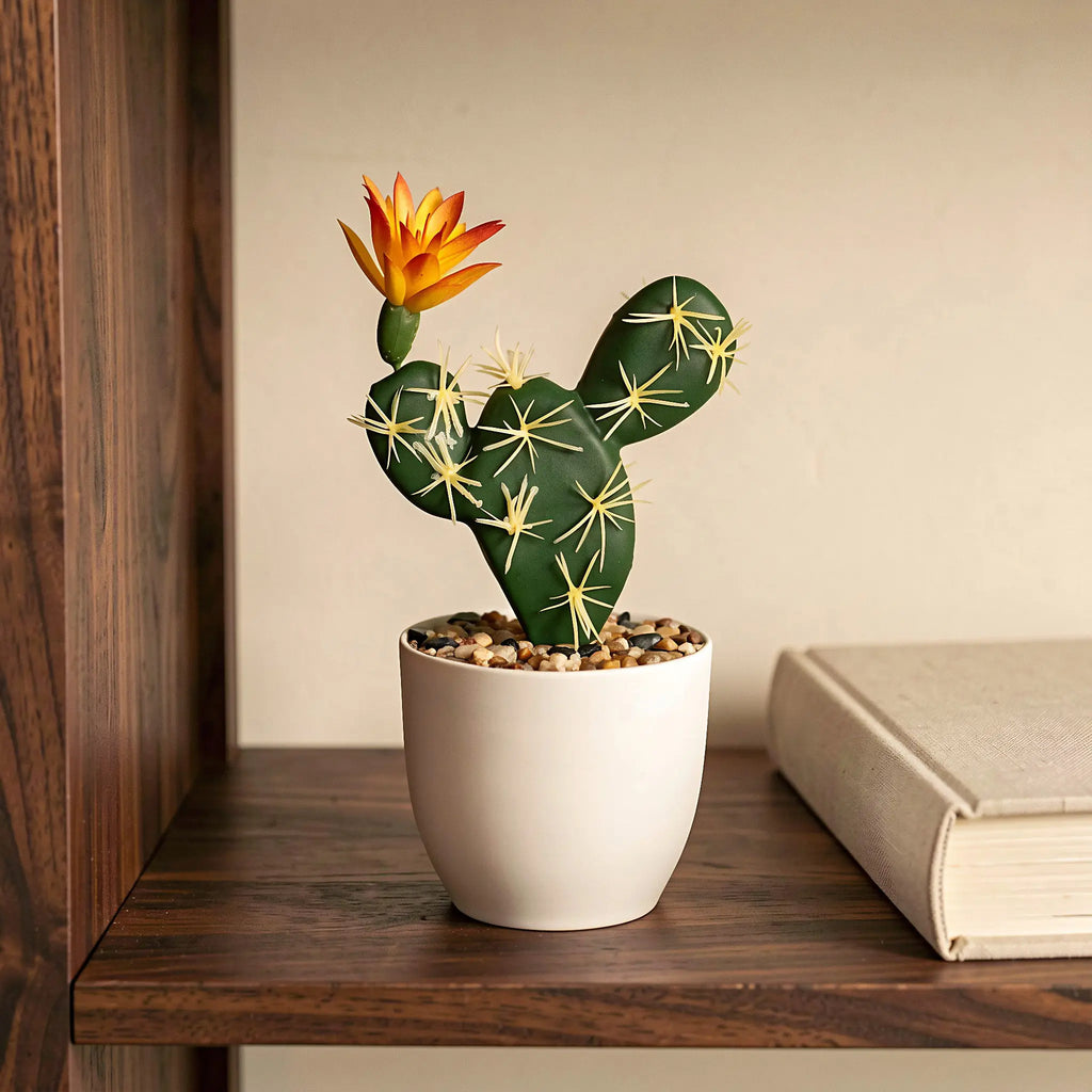 Mini Artificial Cactus Plants in Pots – 7" Faux Succulent Decor Artificial Plant Decor Richie's Default Title