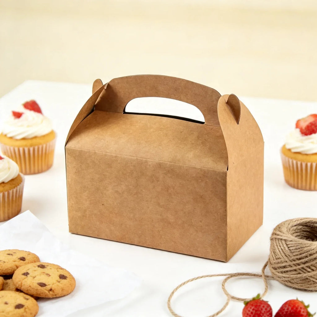 25 Pcs Kraft Paper Gift Boxes – Brown Folding Cardboard Boxes Kraft Gift Boxes Richie's