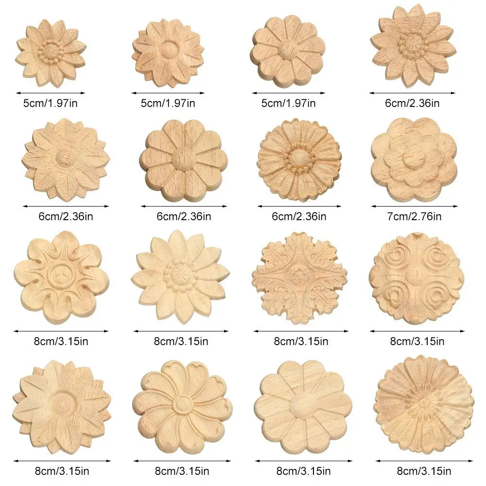 Wood Carved Floral Appliqué – Corner Furniture Frame Decoration Wood Carved Appliqué Richie's