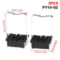 PT08-0 8-Pin Relay Socket Bracket for DIY Electronics (2 Pcs) Relay Socket Bracket Richie's A4