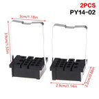 PT08-0 8-Pin Relay Socket Bracket for DIY Electronics (2 Pcs) Relay Socket Bracket Richie's A4