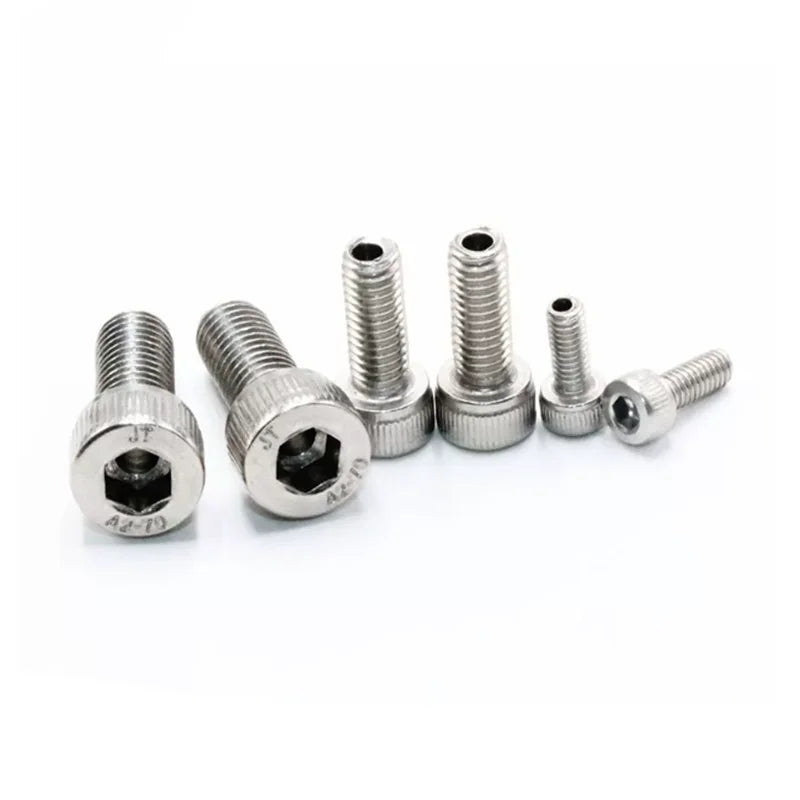 304 Stainless Steel Hollow Socket Cap Screws M3–M12 Allen Bolt Hollow Cap Screws Richie's