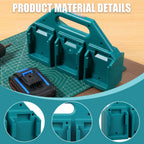 Makita 18V/14.4V Battery Holder – 6 or 4 Slot Organizer Battery Storage Holder Richie's