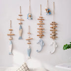 Mediterranean Fish Wood Carving Wall Hanging Décor Wall Hanging Décor Richie's