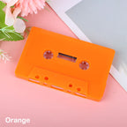 Blank Plastic Cassette Tape Shell – Empty Audio Recording Case Cassette Tape Shell Richie's Orange