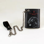 Printed Triple-Fold Chain Wallet with Card Holder & ID Window Chain Wallet Richie's