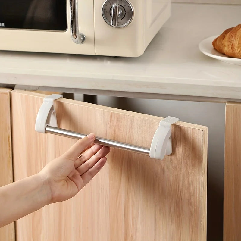 Stainless Steel Over-Door Towel Rack Bar Holder – Bathroom Over-Door Towel Rack Richie's