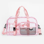 PVC Transparent Cosmetic Bag Waterproof Travel Organizer Tote Cosmetic Organizer Bag Richie's Pink