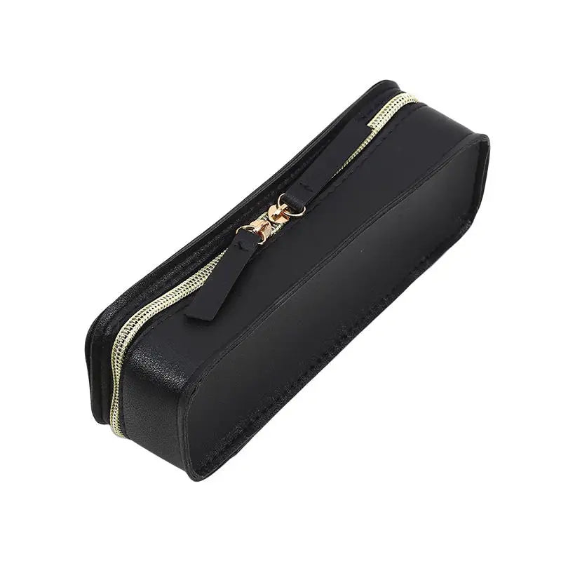 PU Leather Transparent Makeup Brush Bag | Cosmetic Storage Cosmetic Brush Bag Richie's Black