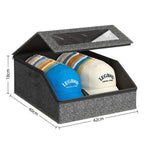 24-Cap Clear Window Hat Storage Box – Stackable Organizer Hat Storage Organizer Richie's