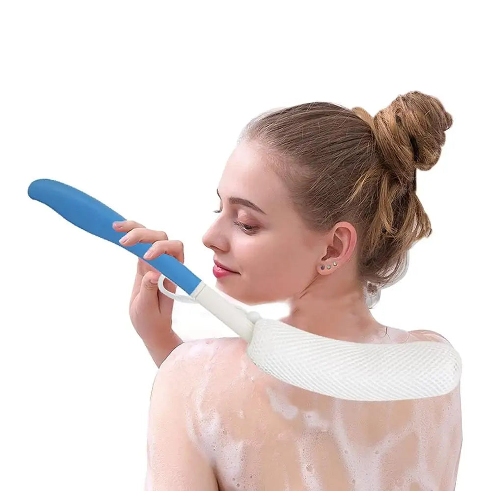 Long Curved Back Scrubber – Ergonomic Anti-Slip Shower Brush Bath Back Scrubber Richie's
