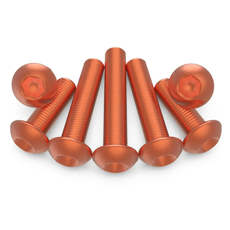 Red Copper Hex Socket Machine Screws M2–M8 | T2 Round Head Copper Machine Screws Richie's