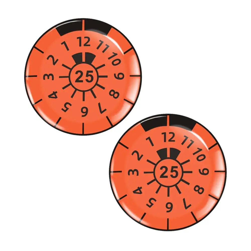 German License Plate 3D Gel Dome Car Sticker – 2pcs Automotive Gel Dome Sticker Richie's Orange 25