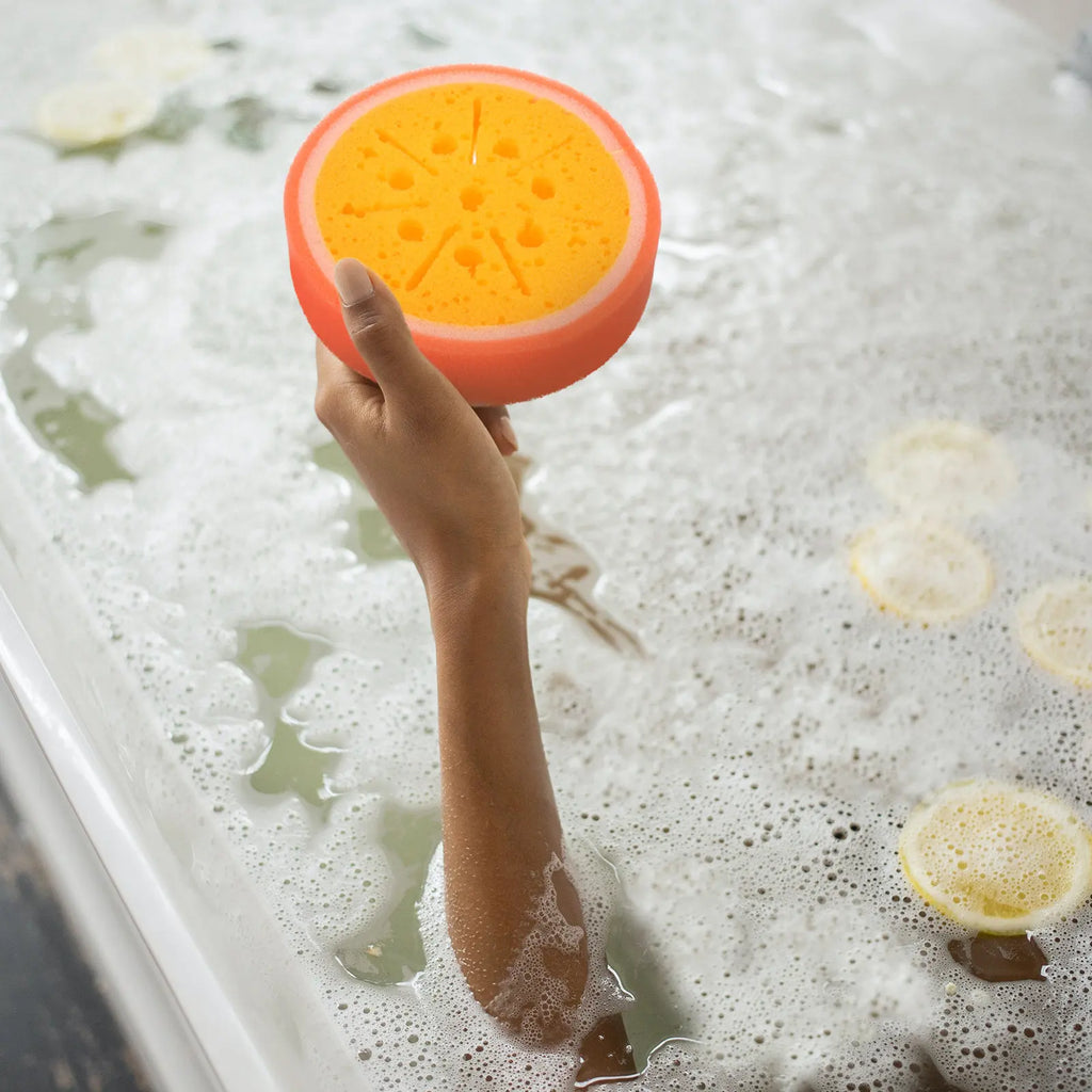4-Pack Fruit Shaped Bath Sponges – Exfoliating Body Scrubber Exfoliating Bath Sponge Richie's