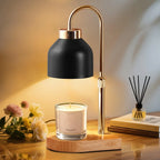 Candle Warmer Lamp with Timer & Dimmer | Adjustable Height Candle Warmer Lamp Richie's Black-US Plug