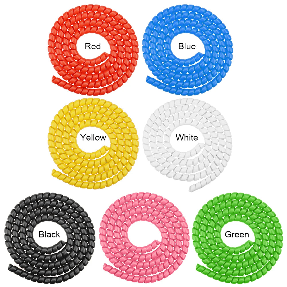 1M Spiral Cable Wire Protector Wrap – M365 PRO Scooter & Bikes Spiral Cable Protector Richie's