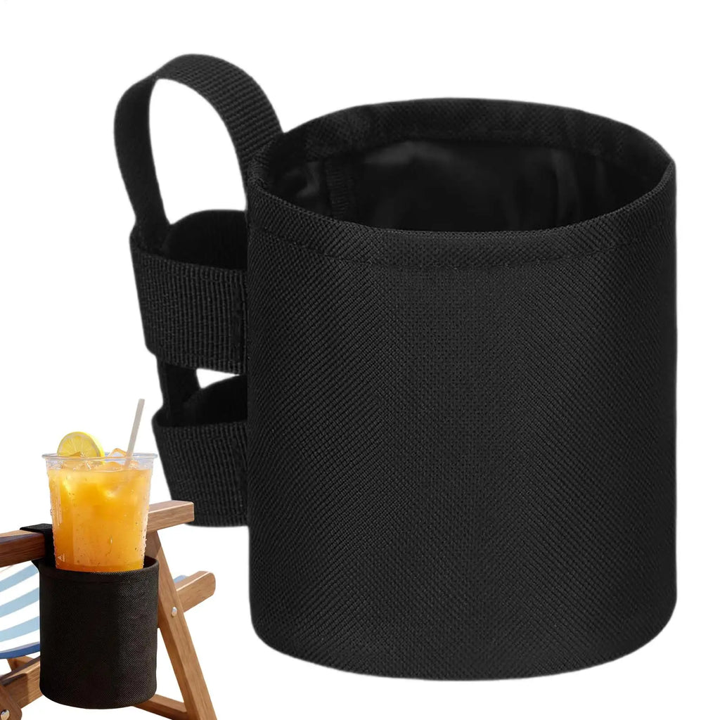 Beach Chair Cup Holder – 600D Oxford Cloth Outdoor Organizer Chair Cup Holder Richie's as show