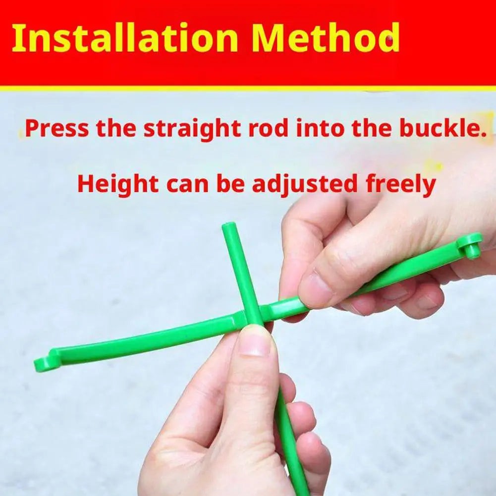 Plant Support Stakes Round Ring Trellis Cage – Green Plastic Plant Support Cage Richie's