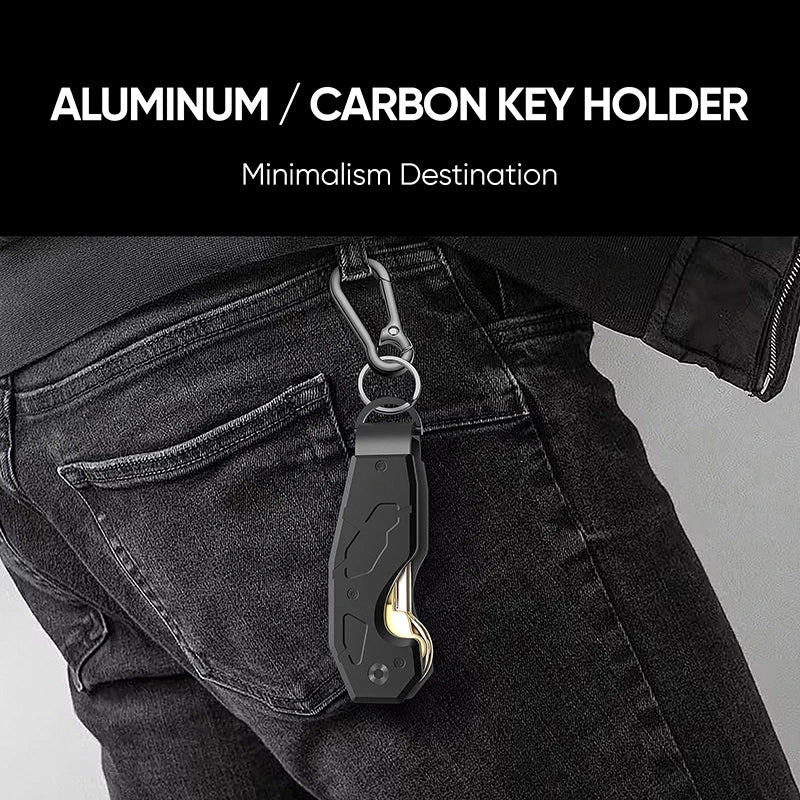 Zeeker Compact Metal Key Organizer | Minimalist Key Fob 2–6 Keys Metal Key Organizer Richie's