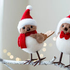 Foam Bird Christmas Tree Hanging Ornament – Red & White Christmas Ornament Richie's