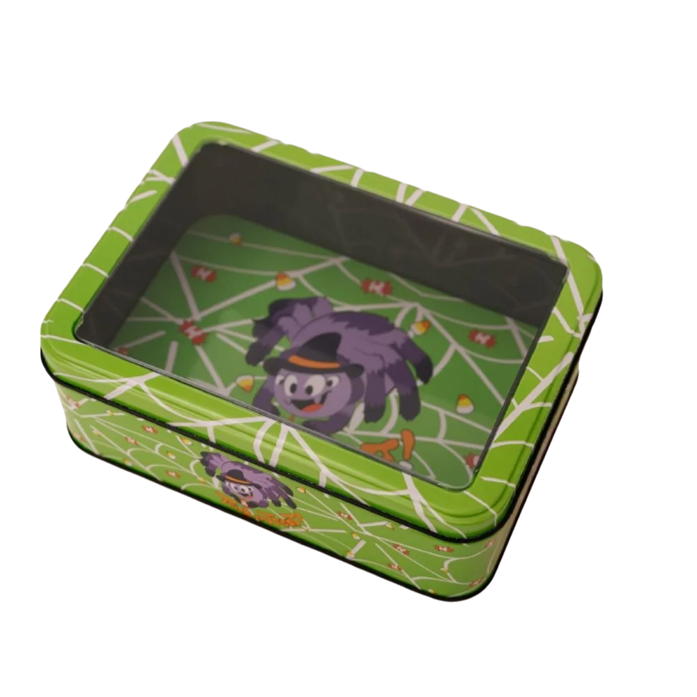 Halloween Pumpkin Tinplate Candy Storage Box – 3 Sizes Halloween Candy Tin Richie's Style-4 5x5x5cm