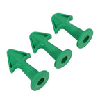 3-Piece Caulking Nozzle & Scraper Tool Kit | 6.5R 10R 13R Caulking Tool Kit Richie's 3Pcs Green