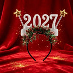 2027 New Year Glitter Headband – Festive Party Hair Hoop Festive Party Headband Richie's