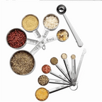 12-Piece Stainless Steel Measuring Cups & Spoons Set – Stackable Measuring Cups & Spoons Richie's