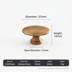 Solid Brass Cabinet Handle | French Style Furniture Pull Cabinet Door Pull Richie's B
