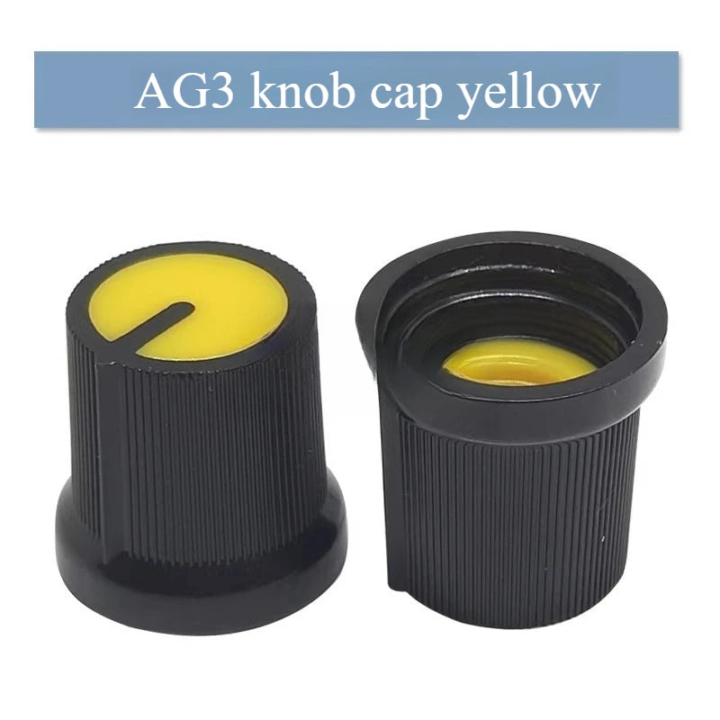 30PCS Potentiometer Knobs Set 6mm WH148 Assorted Colors Potentiometer Knobs Set Richie's AG3 Yellow 30PCS