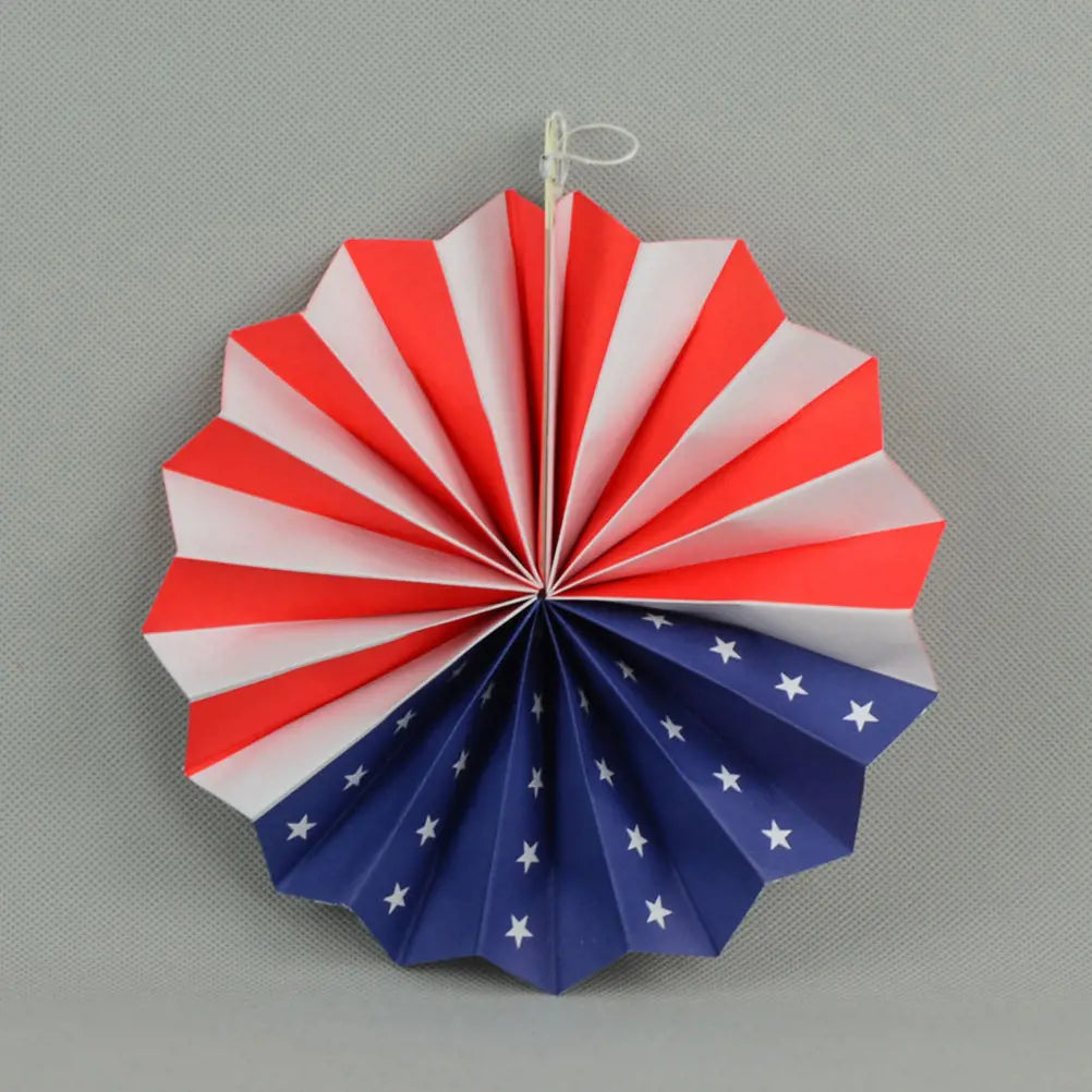 6-Piece US Flag Paper Fans – 4th of July Party Decorations Party Paper Fans Richie's
